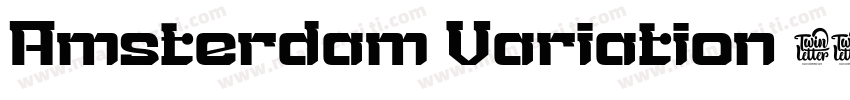 Amsterdam Variation 3-常规字体转换